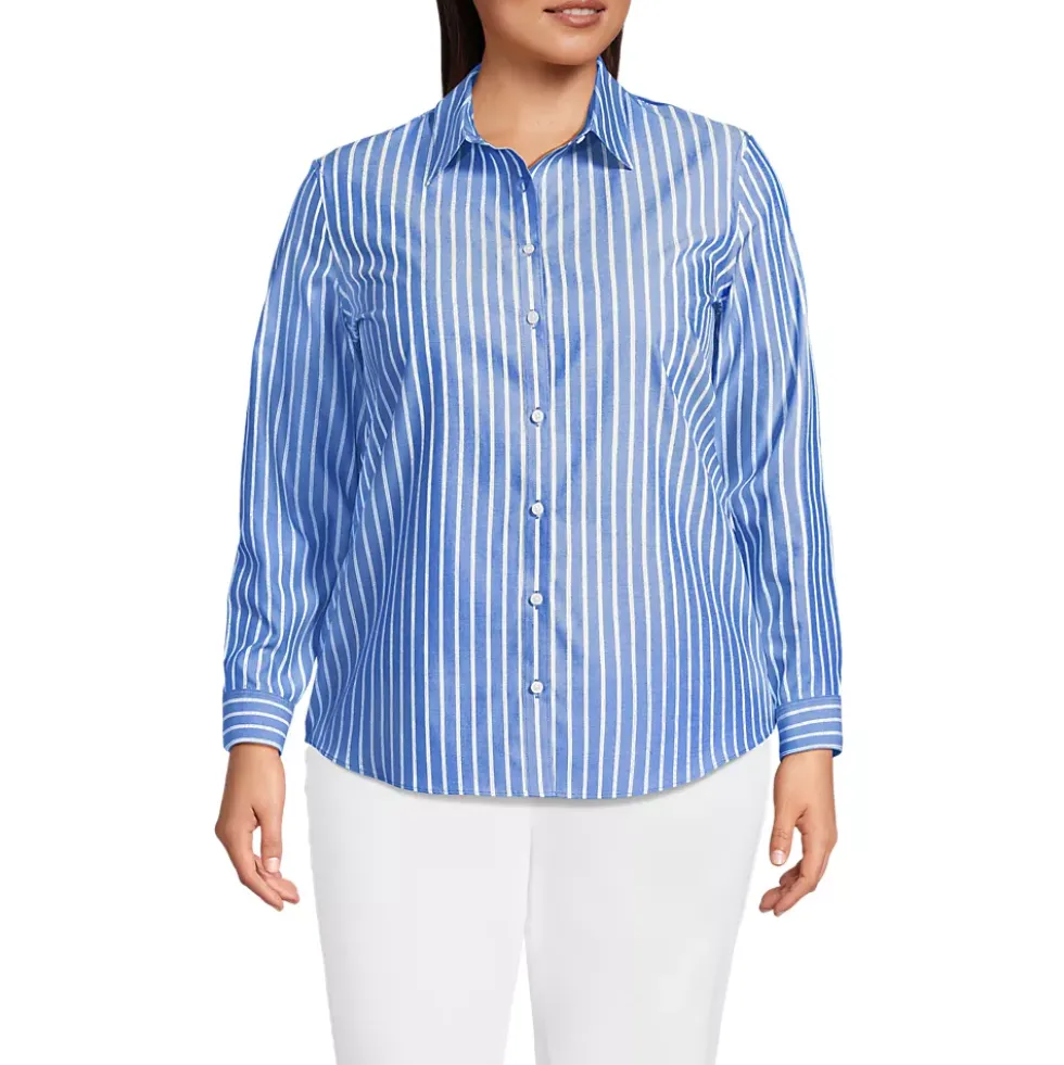 No Iron Button Front Shirt
