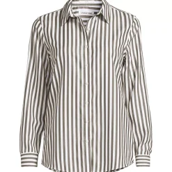 No Iron Button Front Shirt