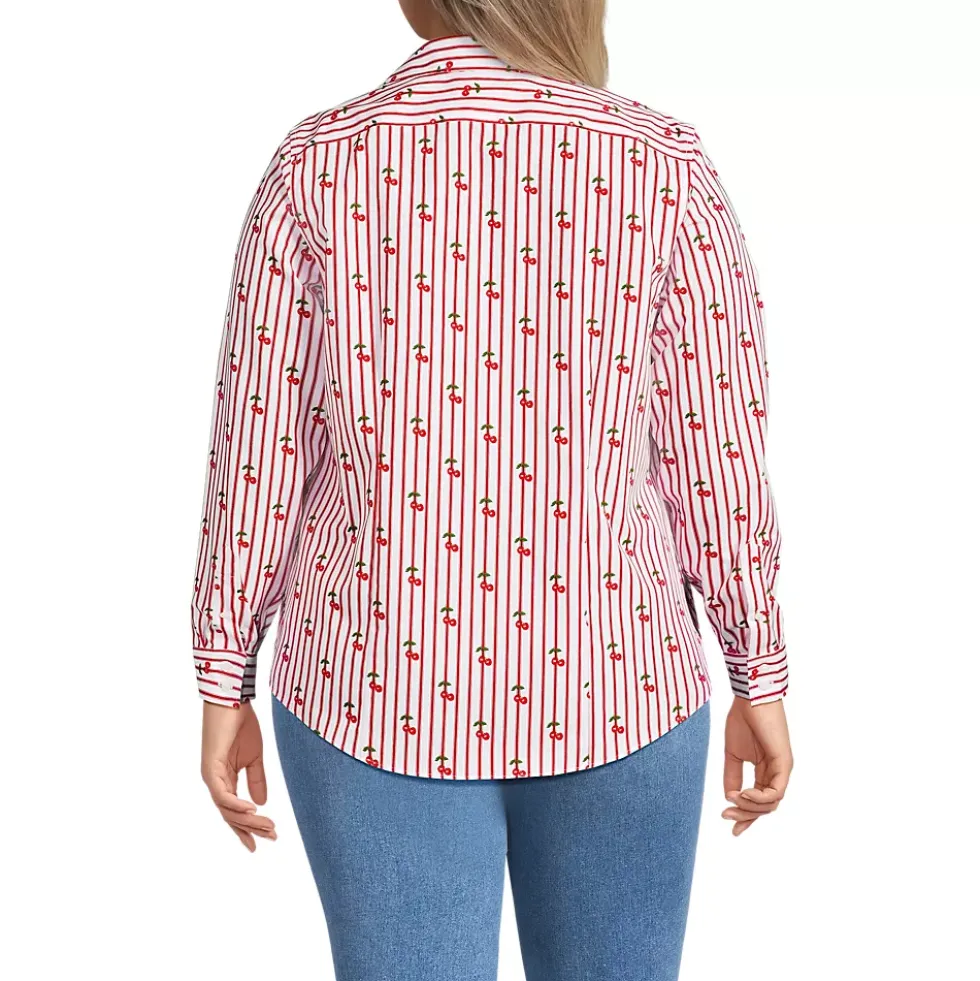 No Iron Button Front Shirt