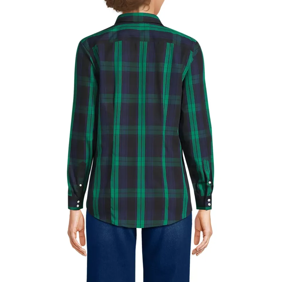 No Iron Button Front Shirt