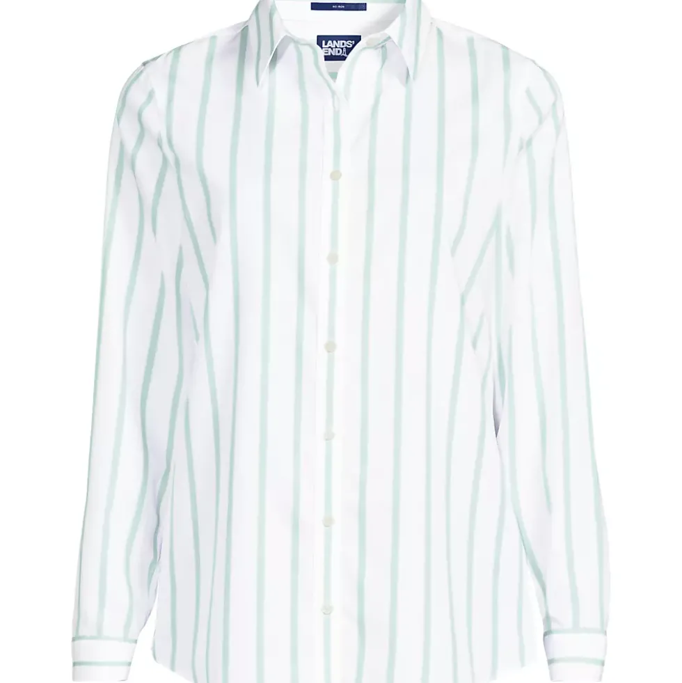 No Iron Button Front Shirt