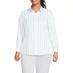 No Iron Button Front Shirt
