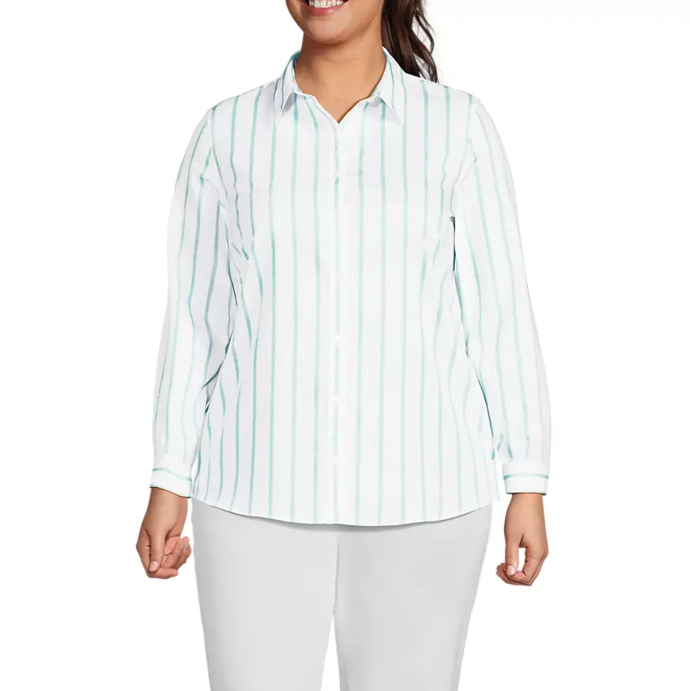 No Iron Button Front Shirt