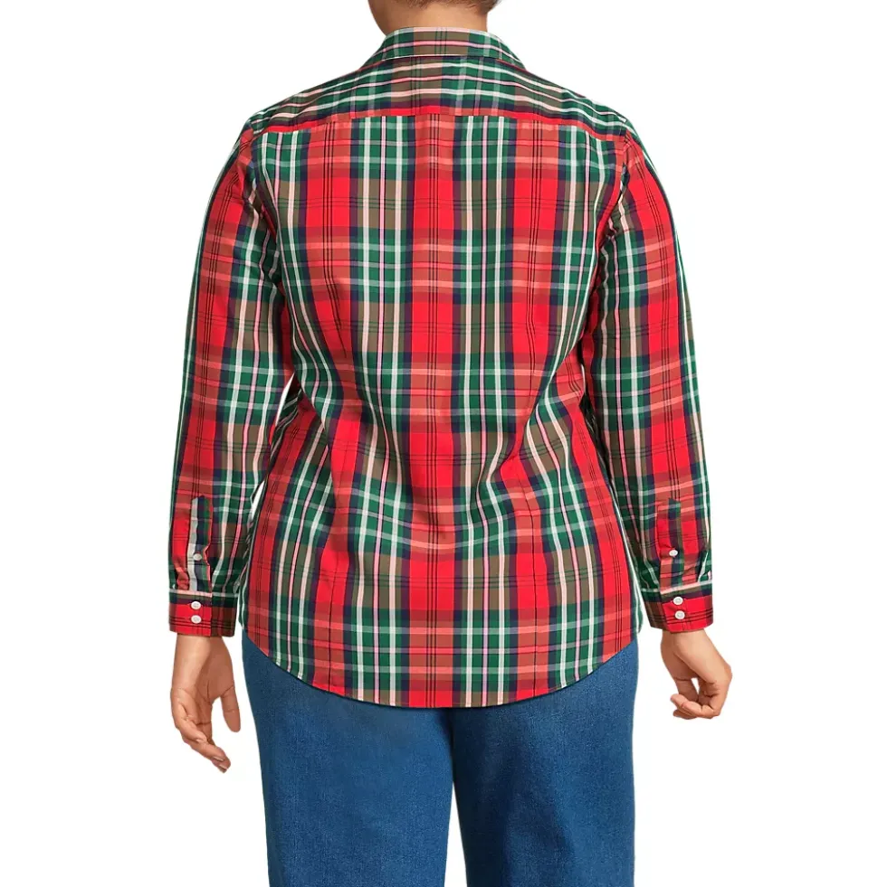 No Iron Button Front Shirt