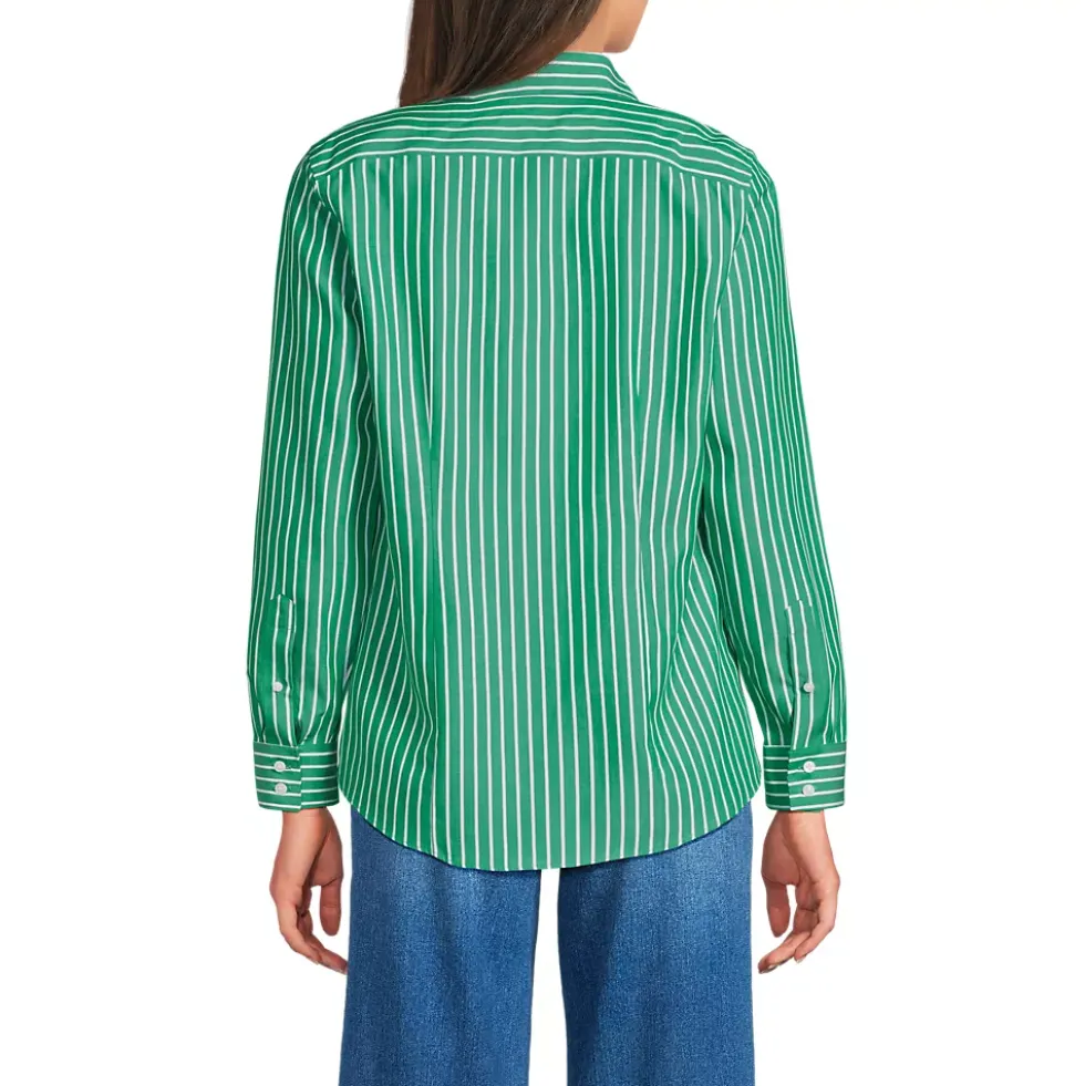 No Iron Button Front Shirt