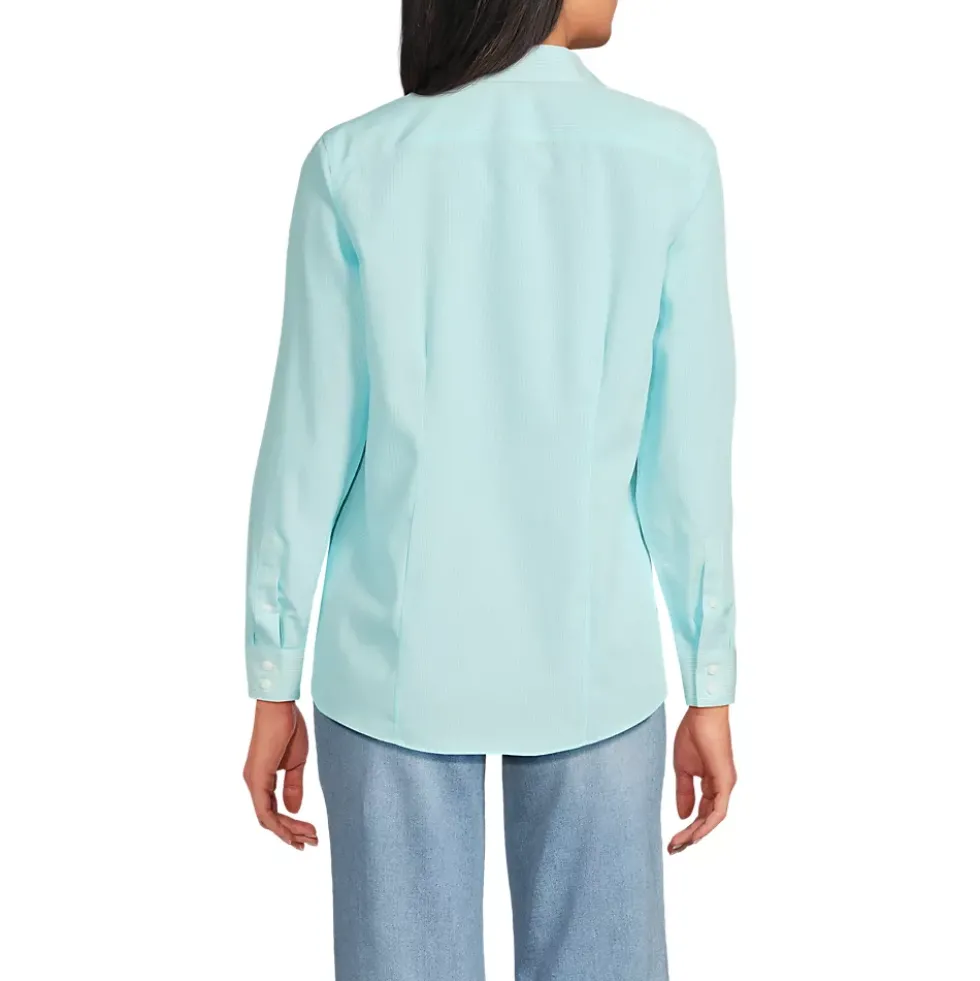 No Iron Button Front Shirt