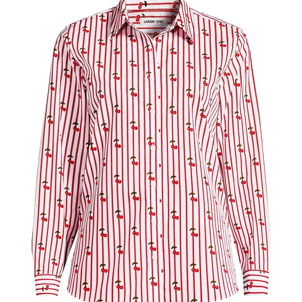 No Iron Button Front Shirt