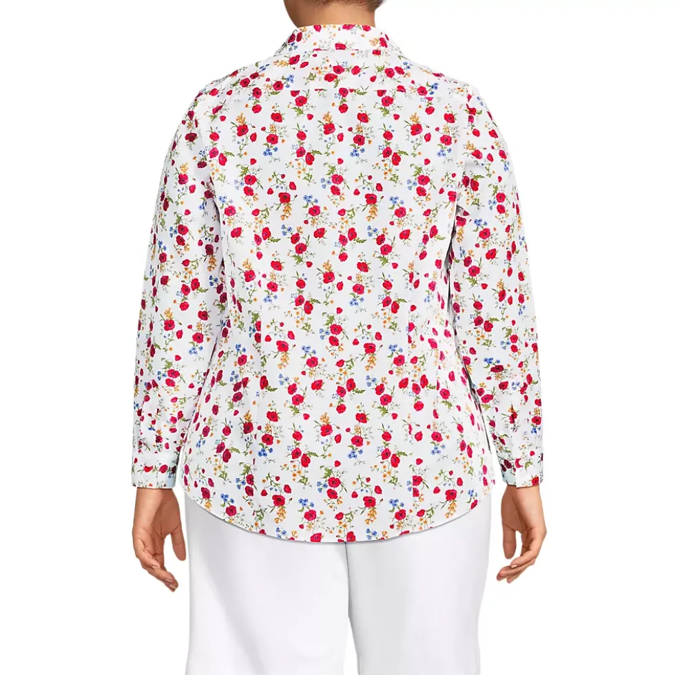 No Iron Button Front Shirt