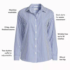 No Iron Button Front Shirt