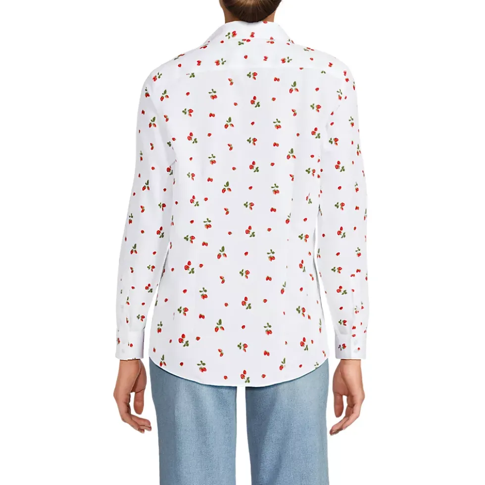 No Iron Button Front Shirt