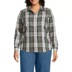No Iron Button Front Shirt