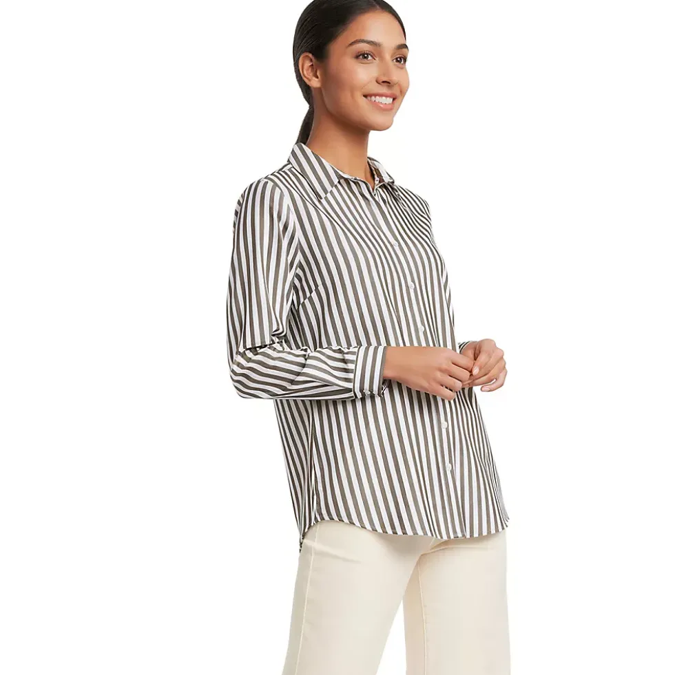 No Iron Button Front Shirt