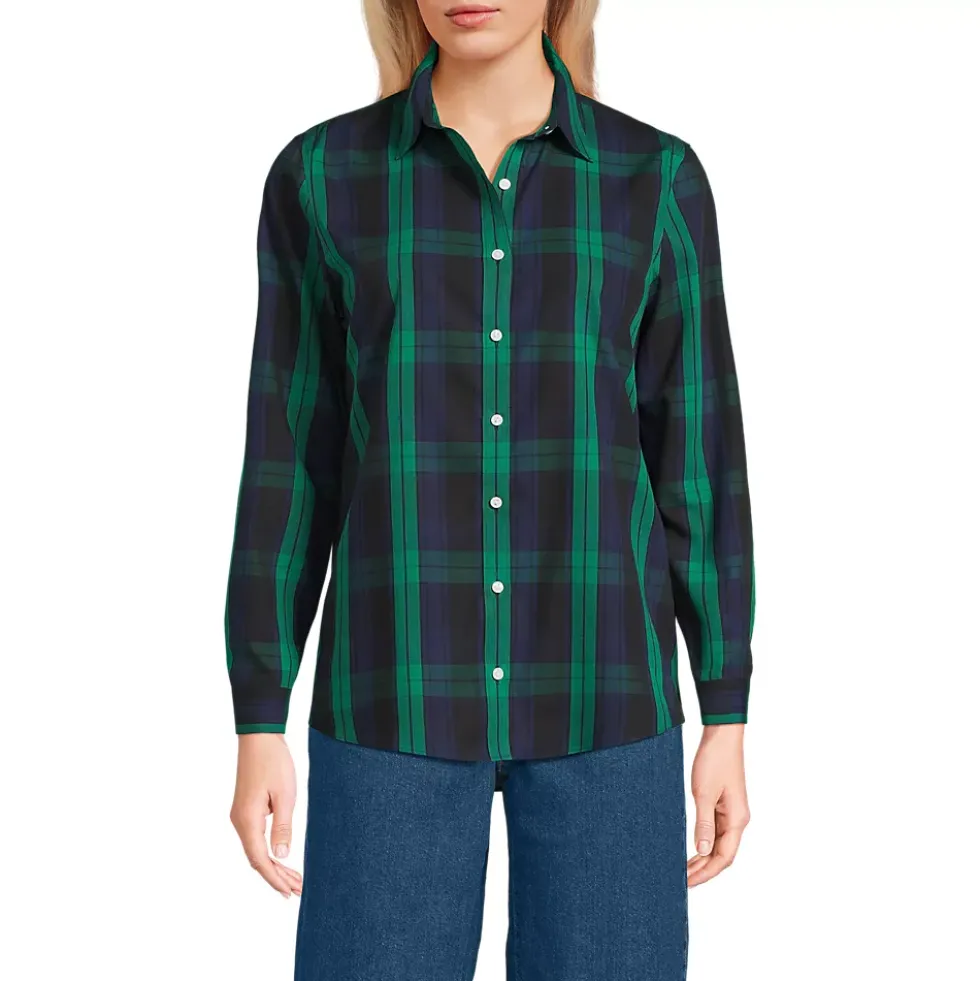 No Iron Button Front Shirt