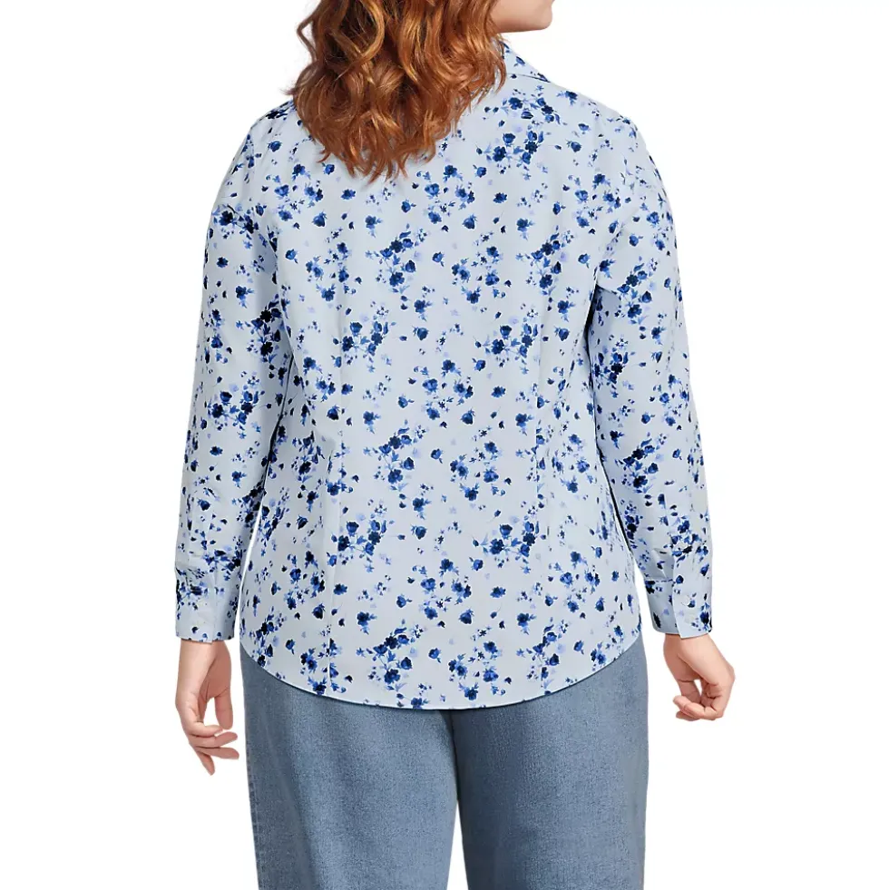 No Iron Button Front Shirt