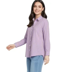 No Iron Button Front Shirt
