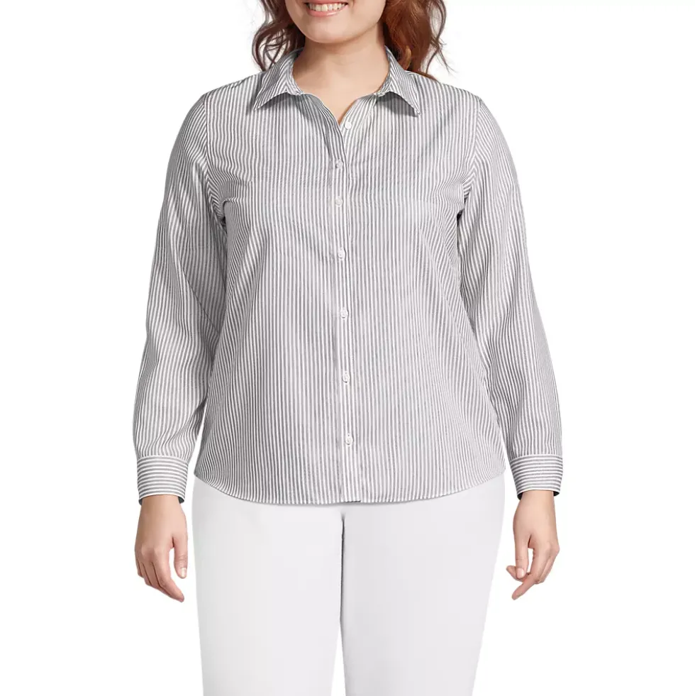 No Iron Button Front Shirt