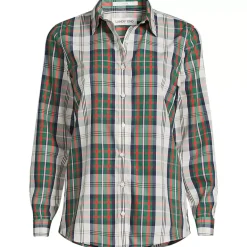 No Iron Button Front Shirt