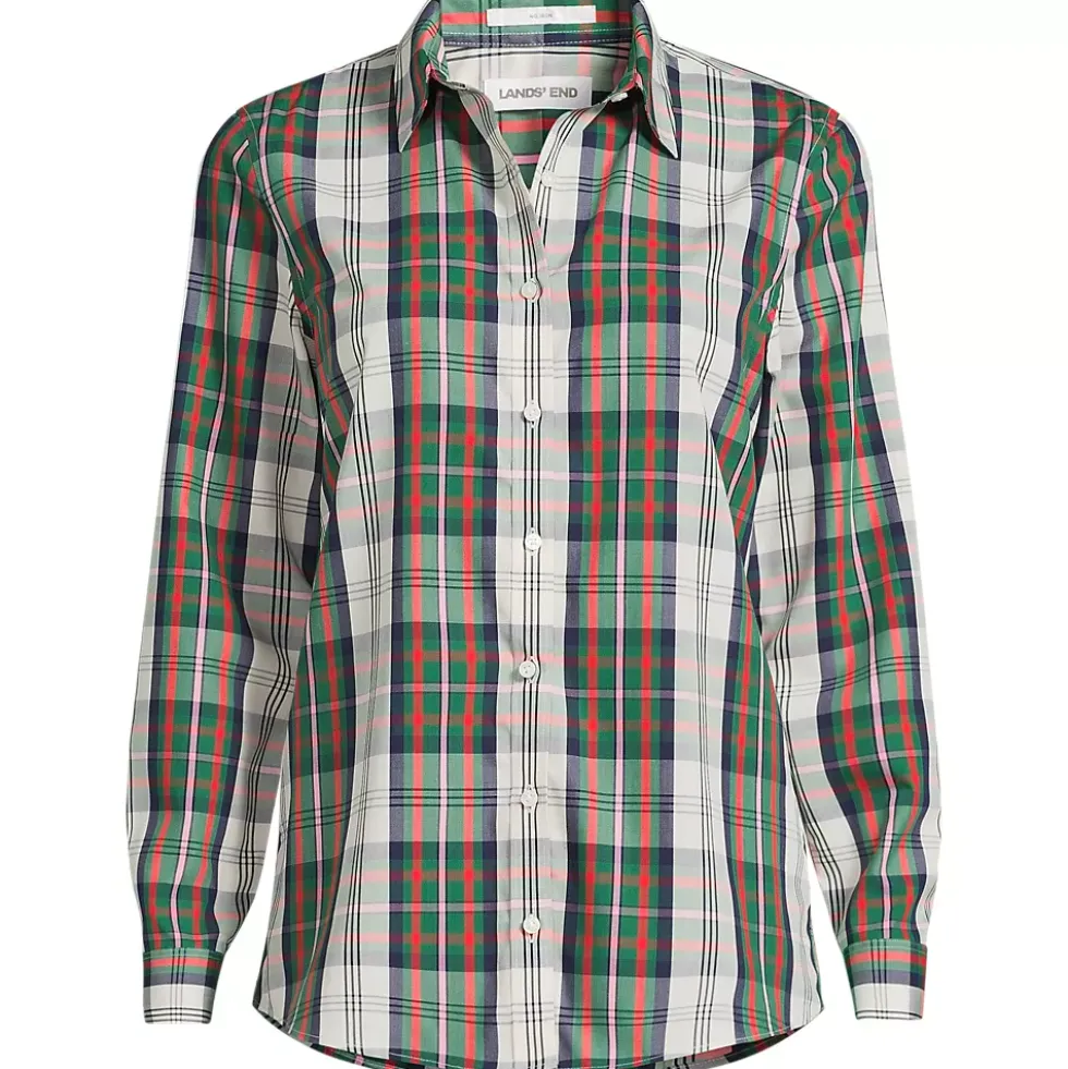 No Iron Button Front Shirt