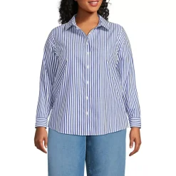 No Iron Button Front Shirt