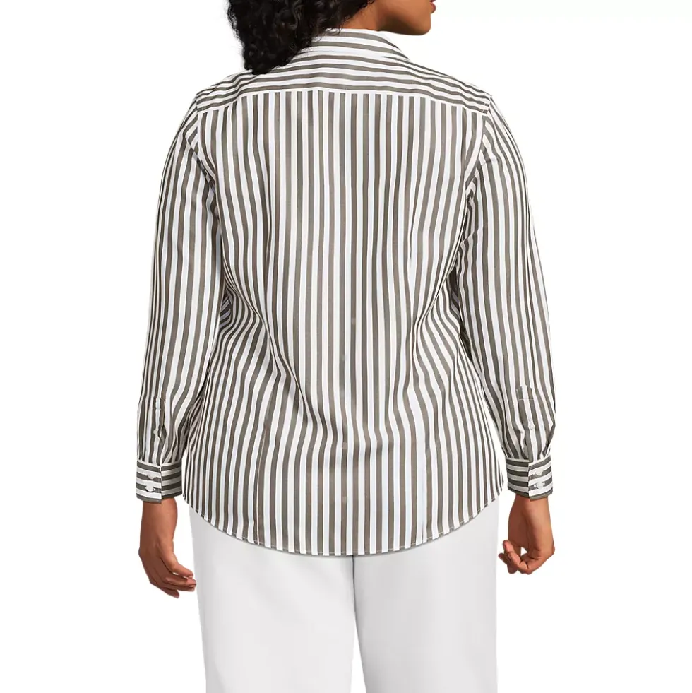 No Iron Button Front Shirt