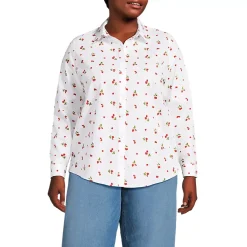 No Iron Button Front Shirt
