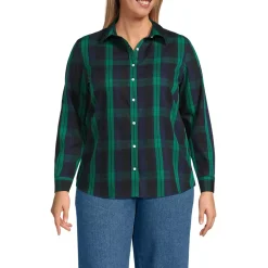 No Iron Button Front Shirt