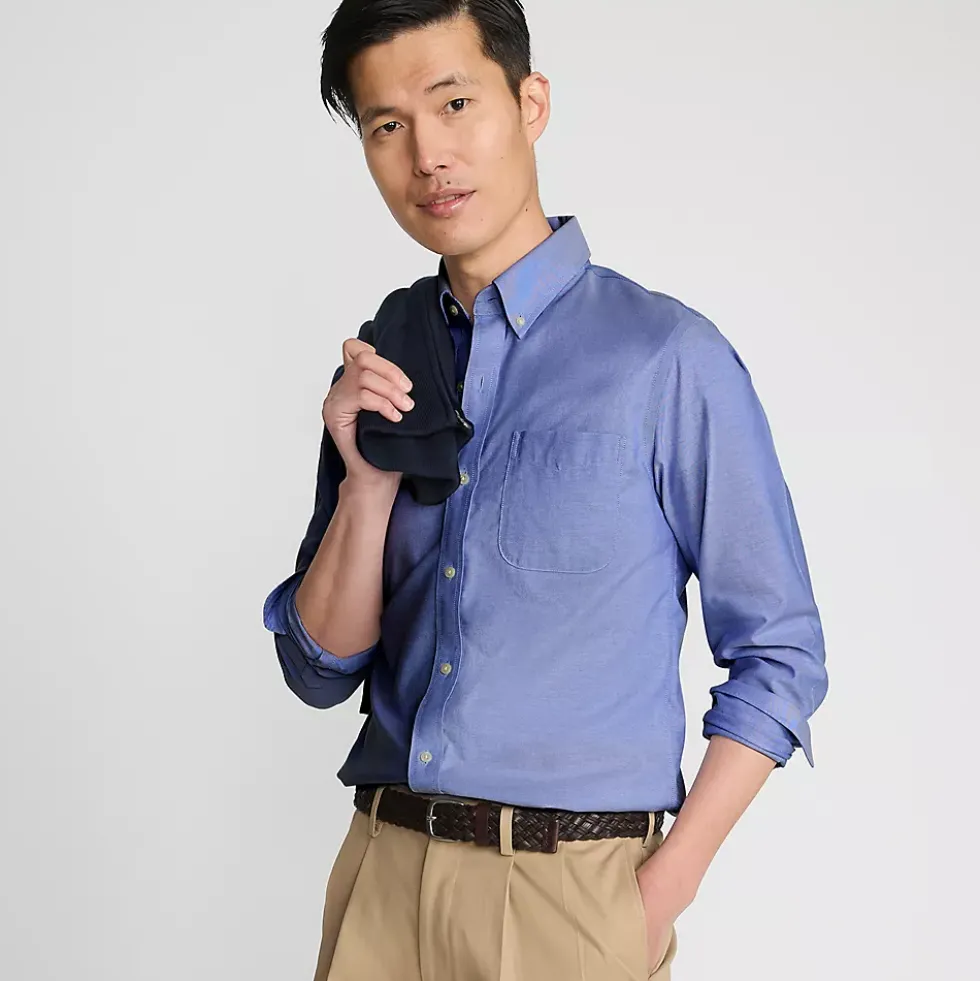 No Iron Supima Cotton Oxford Dress Shirt