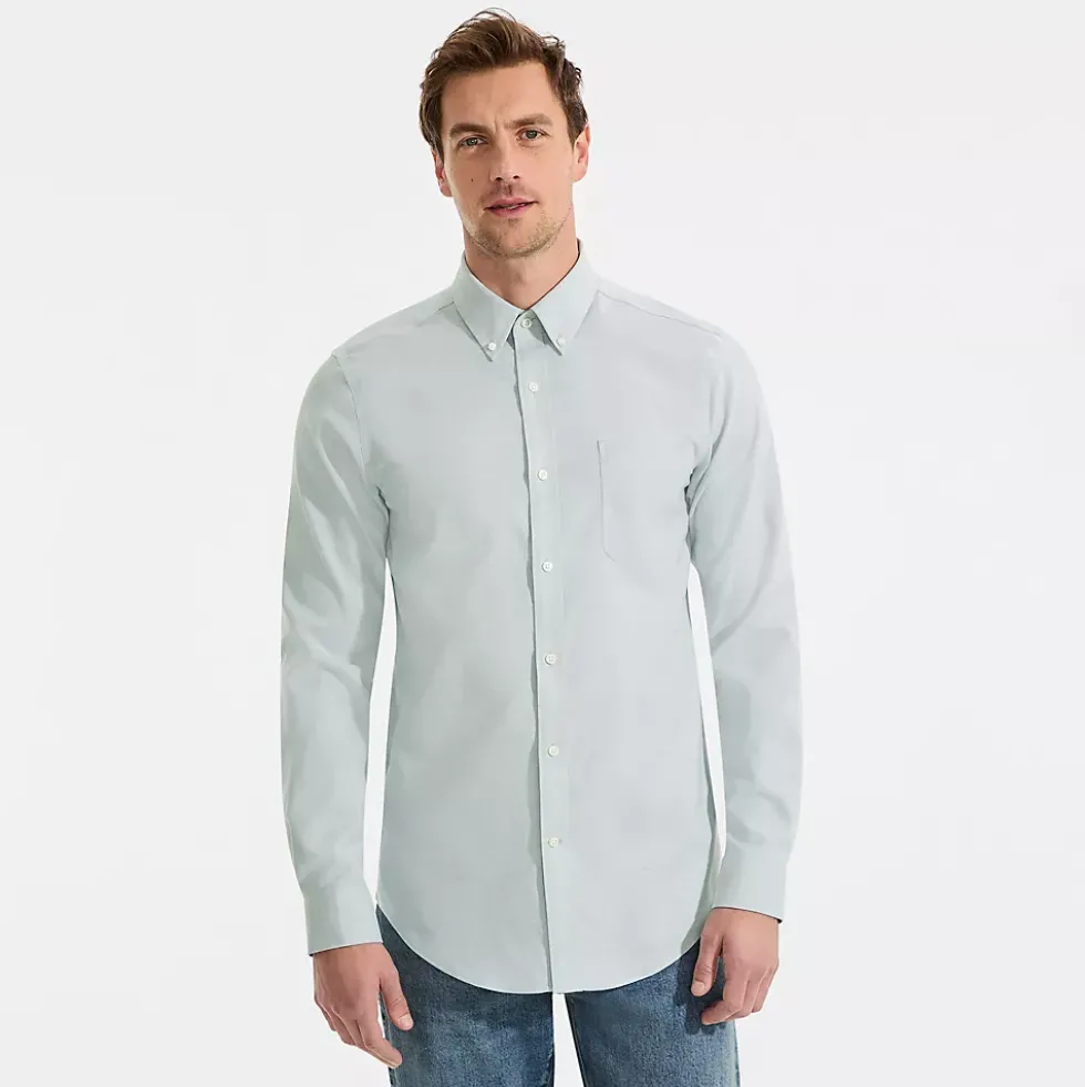 No Iron Supima Cotton Oxford Dress Shirt