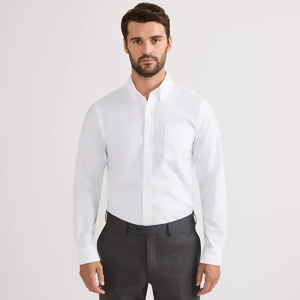 No Iron Supima Cotton Oxford Dress Shirt