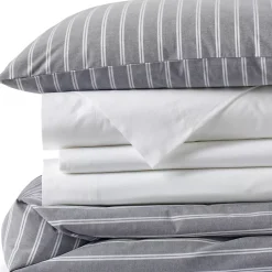 Oxford Yarn Dyed Cotton Reversible Duvet Cover