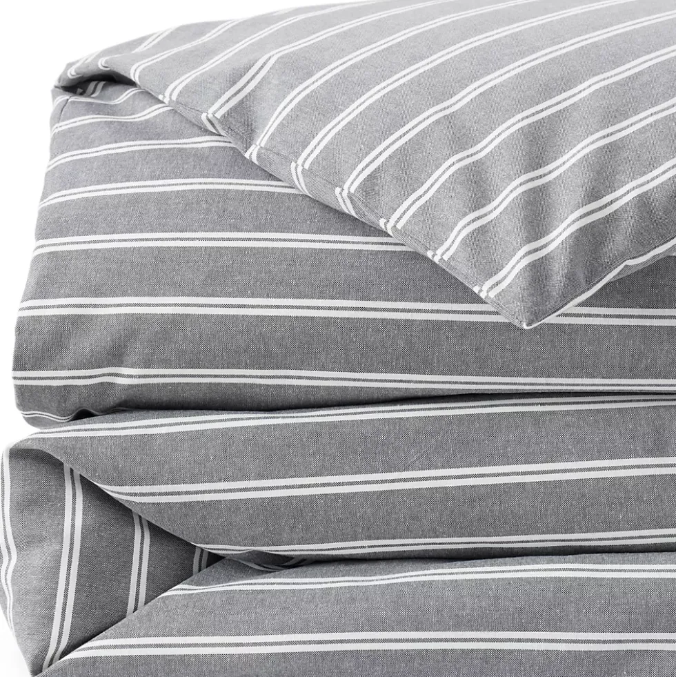 Oxford Yarn Dyed Cotton Reversible Duvet Cover