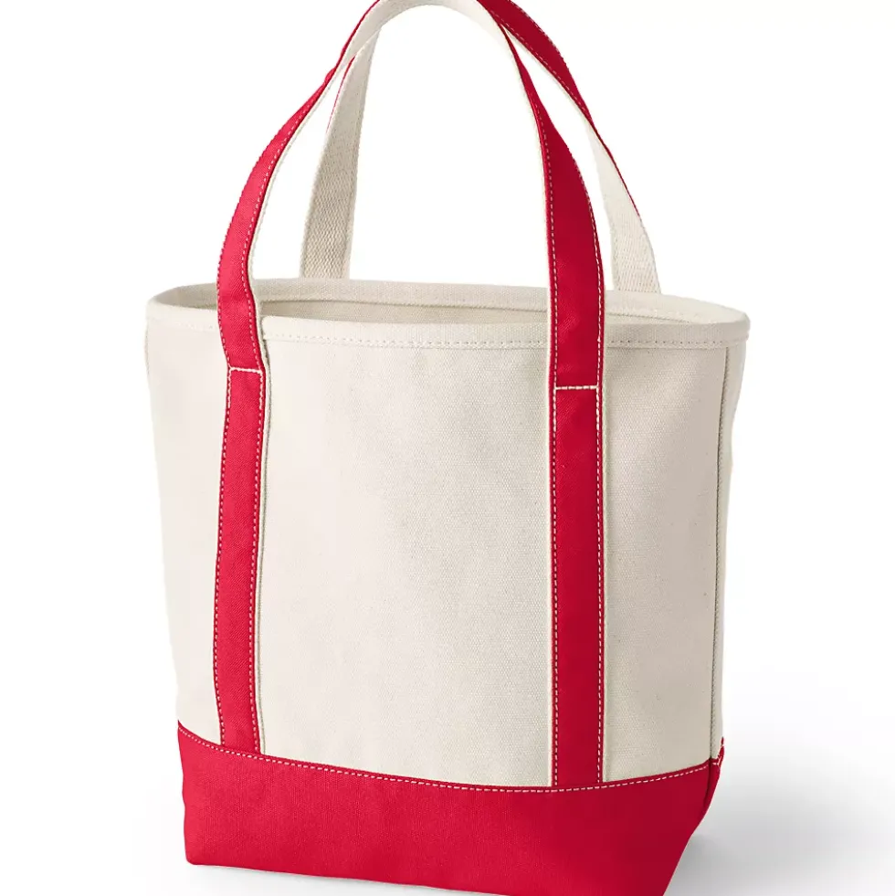 Pre-Monogrammed Letter A Canvas Tote Bag