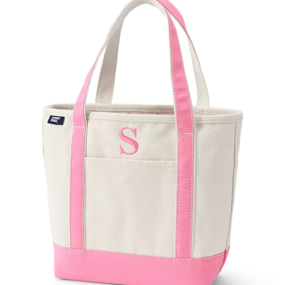 Pre-Monogrammed Letter A Canvas Tote Bag