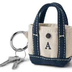Pre-Monogrammed Letter A Micro Canvas Tote