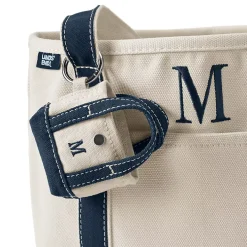 Pre-Monogrammed Letter A Micro Canvas Tote