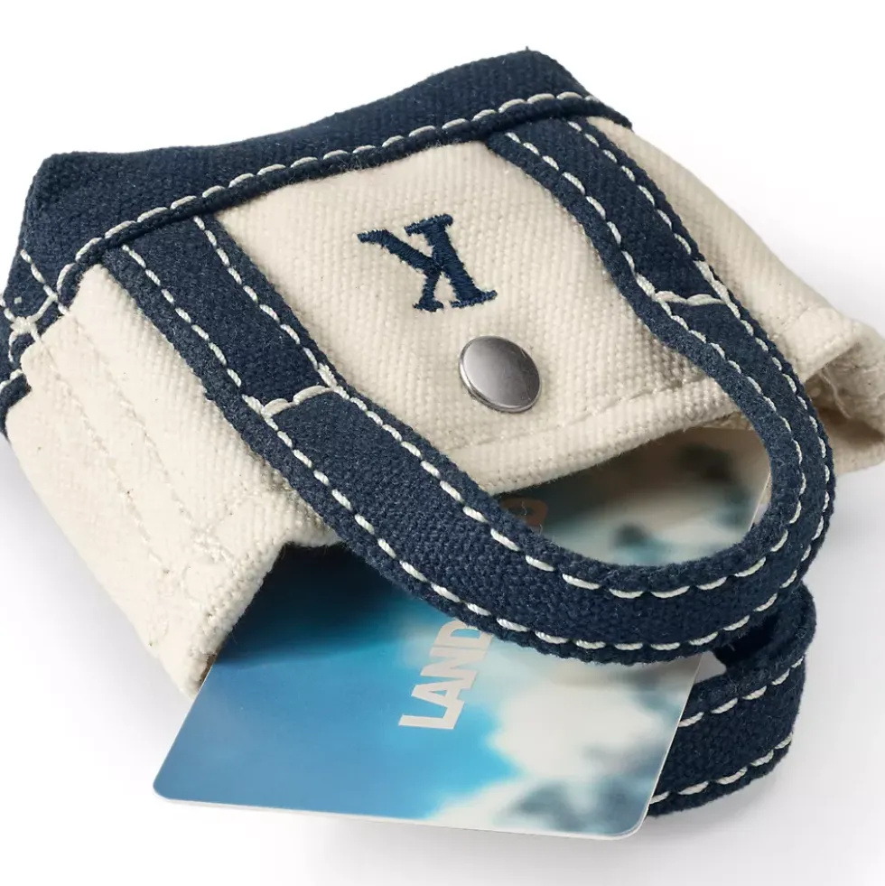 Pre-Monogrammed Letter A Micro Canvas Tote