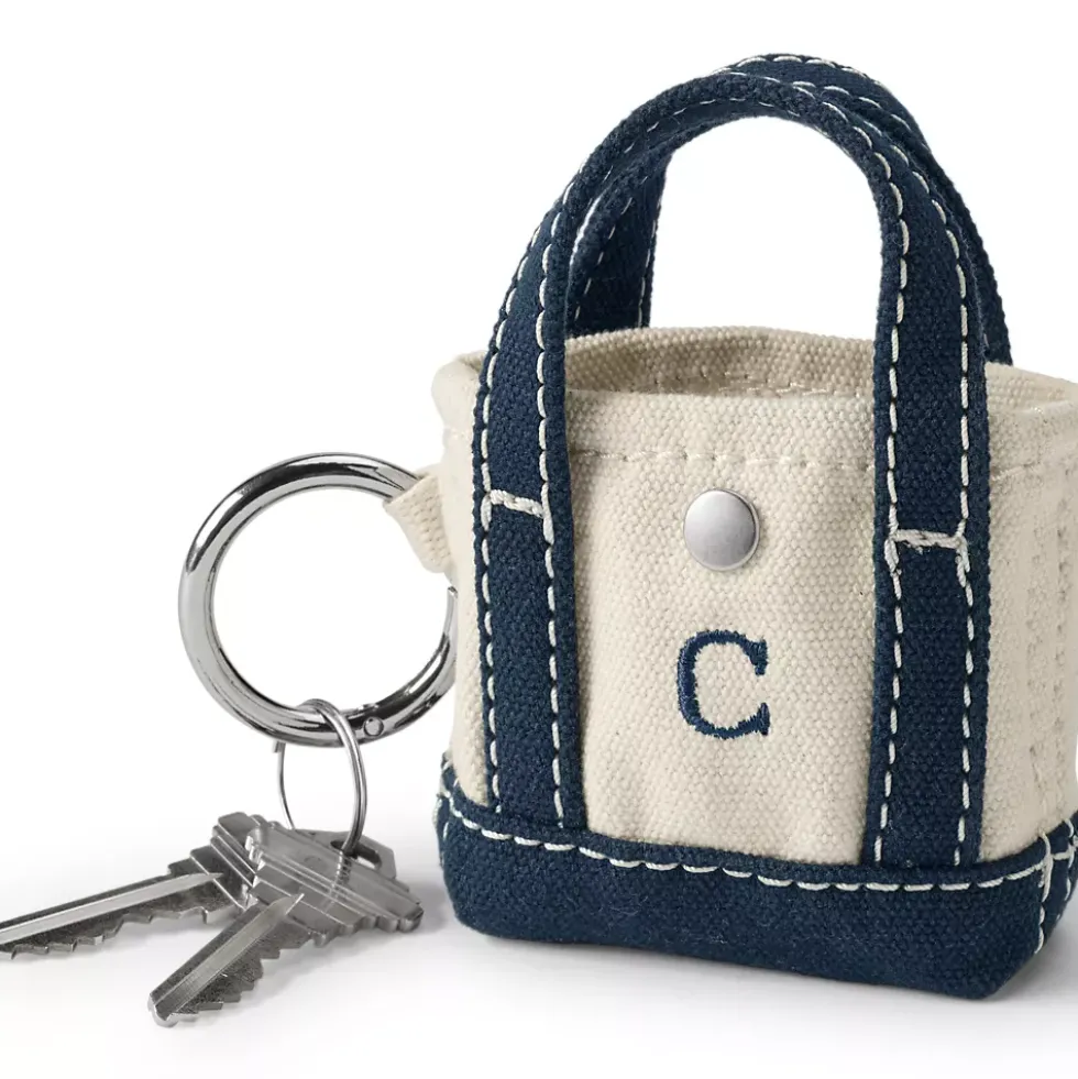Pre-Monogrammed Letter A Micro Canvas Tote