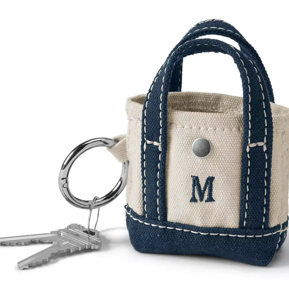 Pre-Monogrammed Letter A Micro Canvas Tote