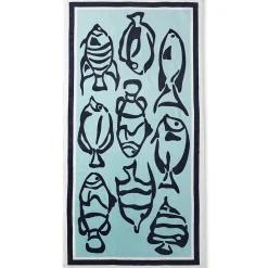 Printed Velour Beach Towel