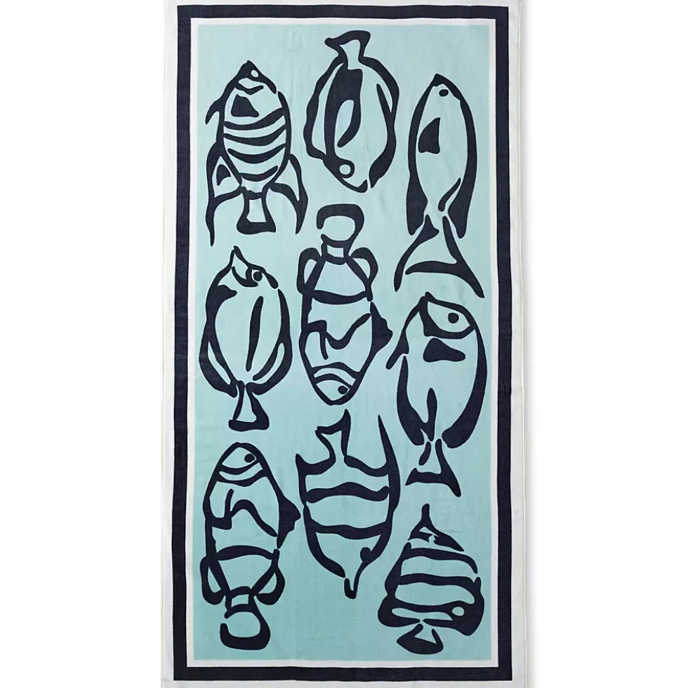 Printed Velour Beach Towel
