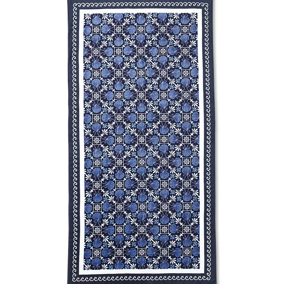 Printed Velour Beach Towel
