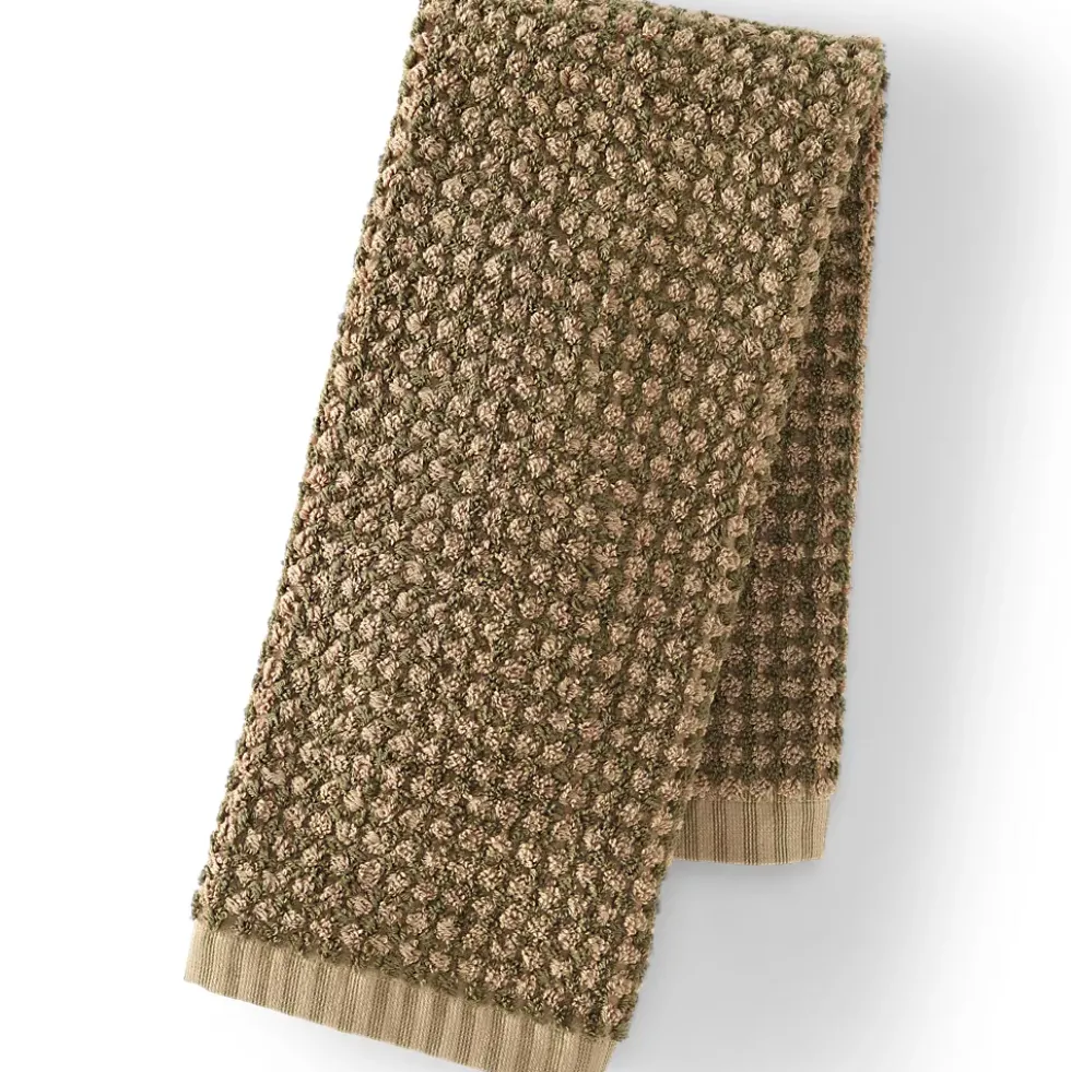 Quick-Dry Cotton Textured Gingham 6-Piece Towel Set