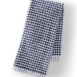 Quick-Dry Cotton Textured Gingham 6-Piece Towel Set