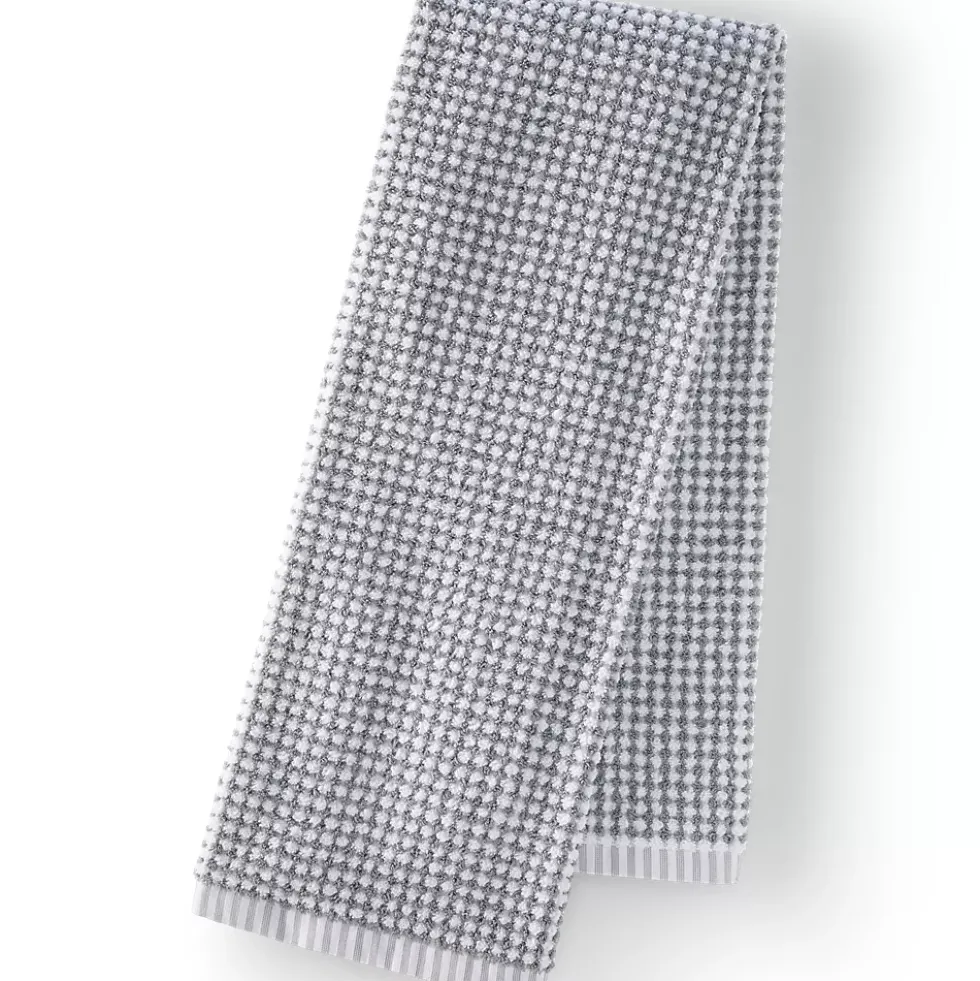 Quick-Dry Cotton Textured Gingham 6-Piece Towel Set