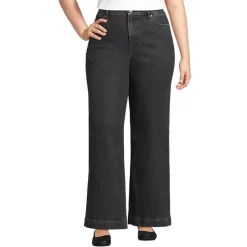 Recycled High Rise Wide Leg Denim Jeans