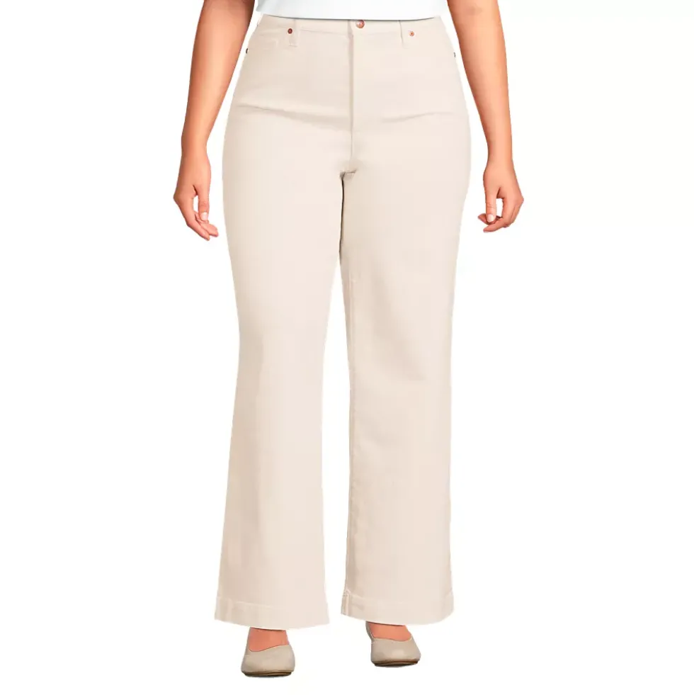 Recycled High Rise Wide Leg Denim Jeans