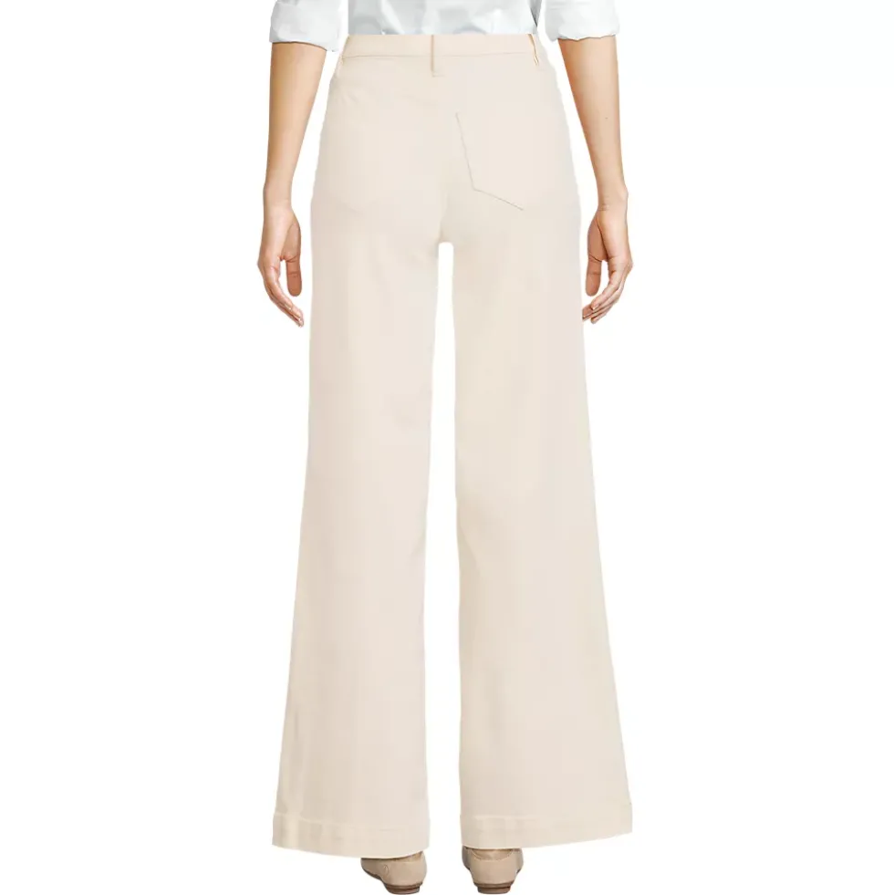 Recycled High Rise Wide Leg Denim Jeans