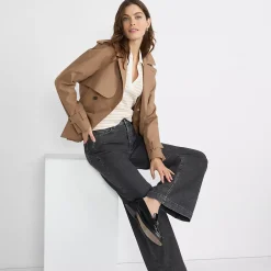 Recycled High Rise Wide Leg Denim Jeans