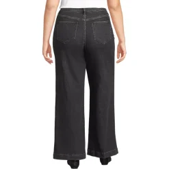 Recycled High Rise Wide Leg Denim Jeans