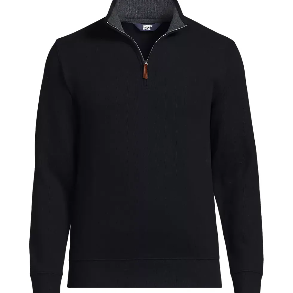 School Uniform Bedford Rib Quarter Zip Pullover Sweater